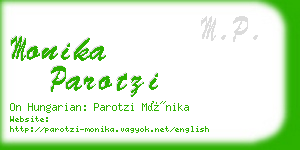 monika parotzi business card